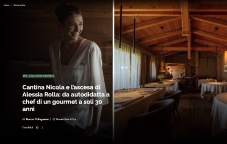 Reporter Gourmet | Cantina Nicola e l’ascesa di Alessia Rolla: da autodidatta a chef di un gourmet a soli 30 anni